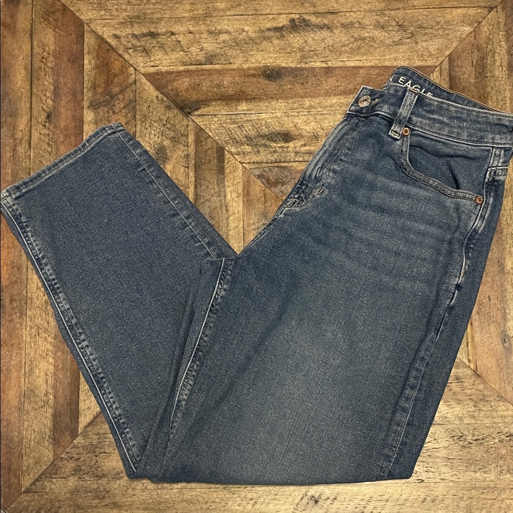 American Eagle Outfitters Women's Blue Mom Jeans 4 Short